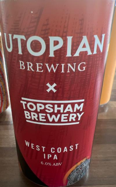 West Coast IPA 6.0%, Utopian Brewing Ltd., England