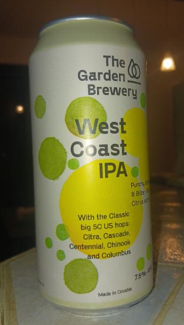 west coast ipa 7.5%, The Garden Brewery, Croatia