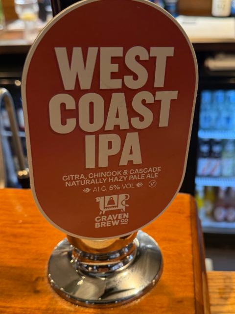 West Coast IPA 4.8%, Craven Brew Co, England