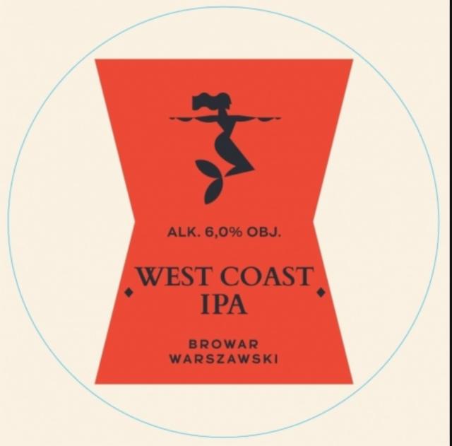 West coast ipa 6.0%, Browar Warszawski, Poland