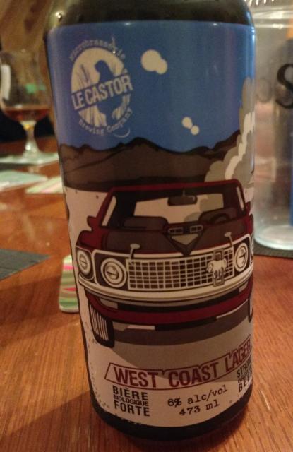 west coast lager 6.0%, Microbrasserie Le Castor, Canada