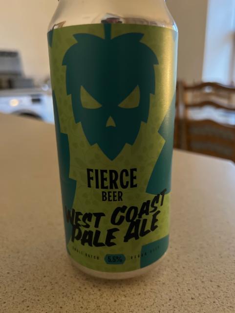 west coast pale ale 5.5%, Fierce Beer Ltd, Scotland