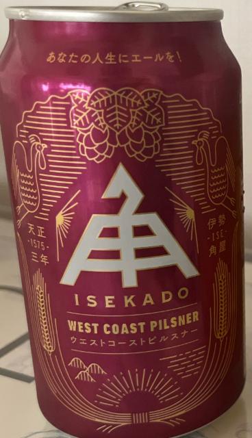 WEST COAST PILSNER 4.5%, Isekadoya Beer, Japan