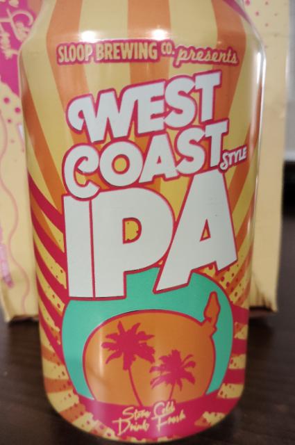 WEST COAST STYLE IPA 7.0%, Sloop Brewing Company, United States