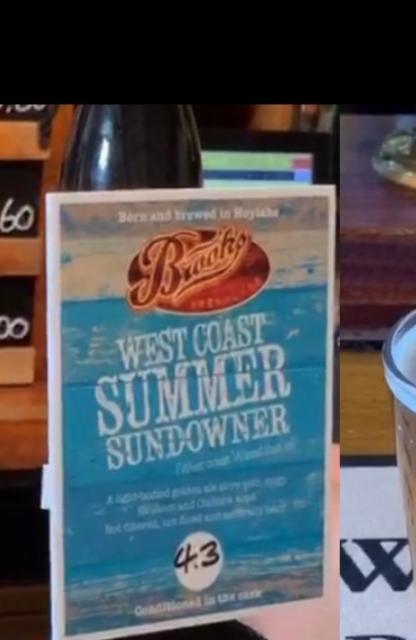 West Coast Summer Sundowner 4.3%, Brooks Brewhouse Limited, England