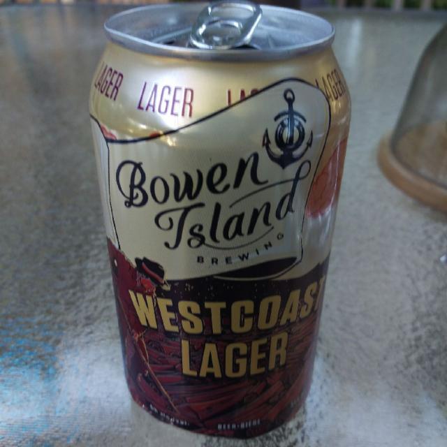 Westcoast Lager 5.0%, Bowen Island, Canada