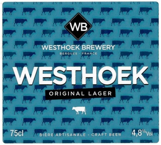 Westhoek Original Lager 4.8%, Westhoek Brewery, France