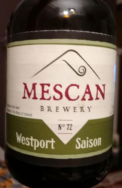 Westport Saison 6.2%, Mescan Brewery, Ireland