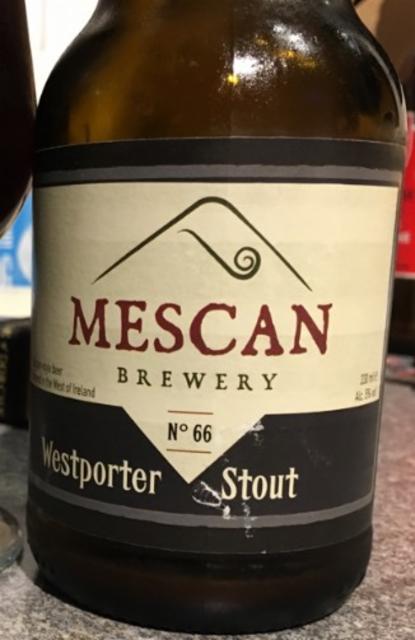 Westporter Stout 5.0%, Mescan Brewery, Ireland