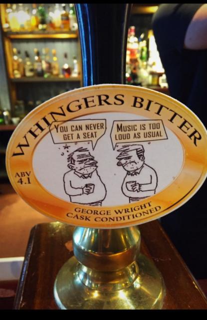 Whingers Bitter 4.1%, George Wright Brewing Company, England