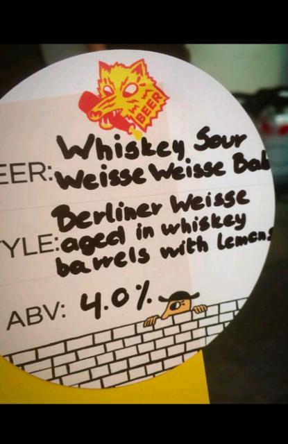 Whiskey Sour Weisse Weisse Baby 4.5%, Westbrook Brewing, United States