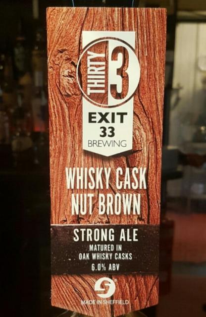 Whisky Cask Nut Brown 6.0%, Exit 33 Brewing, England