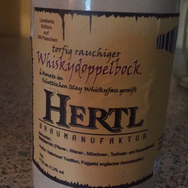 Whiskydoppelbock 11.3%, Braumanufaktur Hertl, Germany