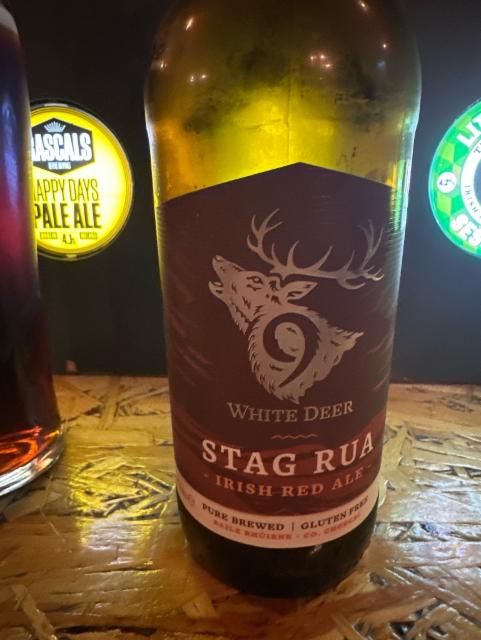 White Deer Stag Rua 4.9%, Whitewater Brewing, Northern Ireland