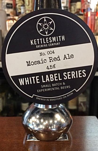 White Label Series: No.004 Mosaic Red Ale 4.5%, Kettlesmith Brewing Company, England