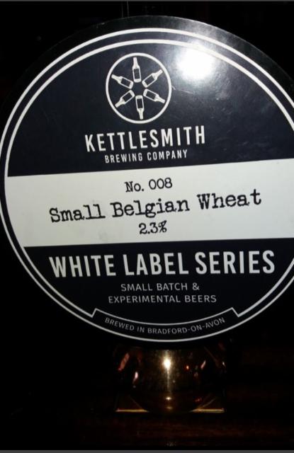 White Label Series: No.008 Small Belgian Wheat 2.3%, Kettlesmith Brewing Company, England