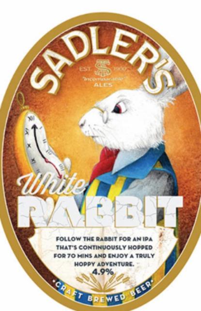 White Rabbit 4.9%, Sadler's Ales, England