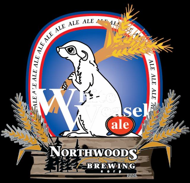 White Weasel Light Ale 4.0%, Northwoods Brewpub, United States