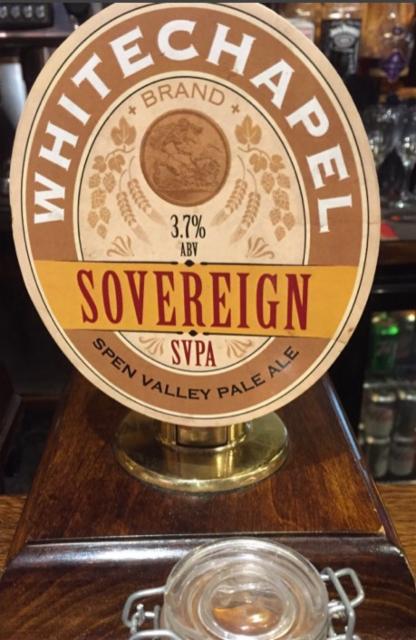 Whitechapel Sovereign 3.7%, Haworth Steam Brewing Company, England