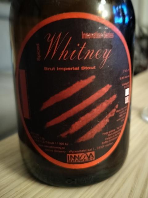 Whitney brut imperial stout 9.0%, Innova Brewery, Belgium