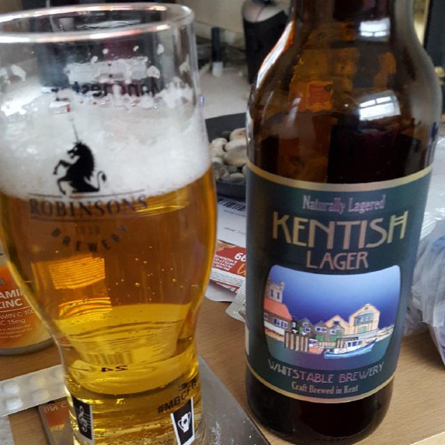 Kentish Lager 4.1%, Whitstable Brewery, England