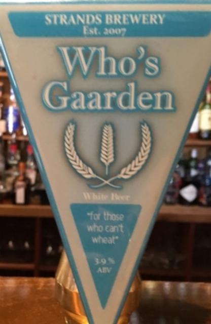 Who's Gaarden 3.9%, The Strands Inn Brewery, England