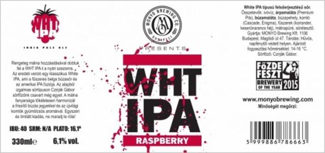 WHT IPA 6.1%, MONYO Brewing Co, Hungary