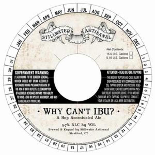 Stillwater Why Can't Be You IBU 5.7%, Two Roads Brewing Company, United States