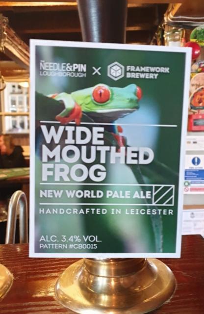 Wide Mouthed Frog 3.4%, Framework Brewery, England