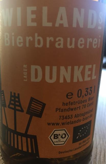 Wieland's Lager Dunkel, Wielands