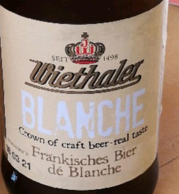 Wiethaler Blanche 4.8%, Brauerei Wiethaler, Germany