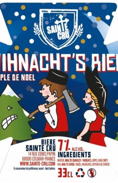 Wihnacht's Bier 7.5%, Brasserie Sainte Cru, France