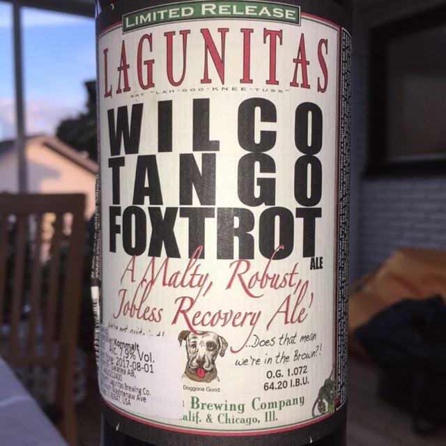 Wilco Tango Foxtrot 7.9%, Lagunitas Brewing Company (Heineken), United States