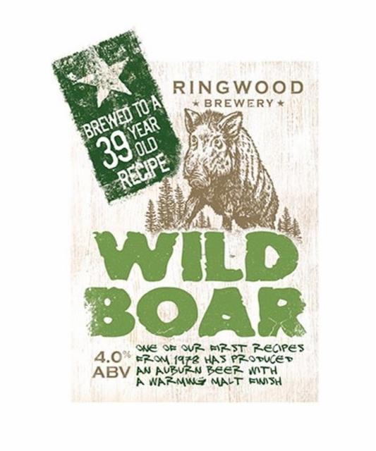 Wild Boar 4.0%, Ringwood Brewery (Marston's Brewery), England