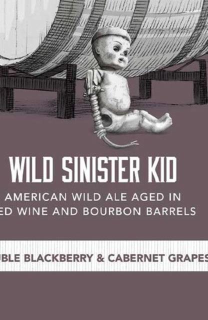 Wild Sinister Kid: Double Blackberry & Cabernet Grapes 10.0%, Trillium Brewing Company, United States