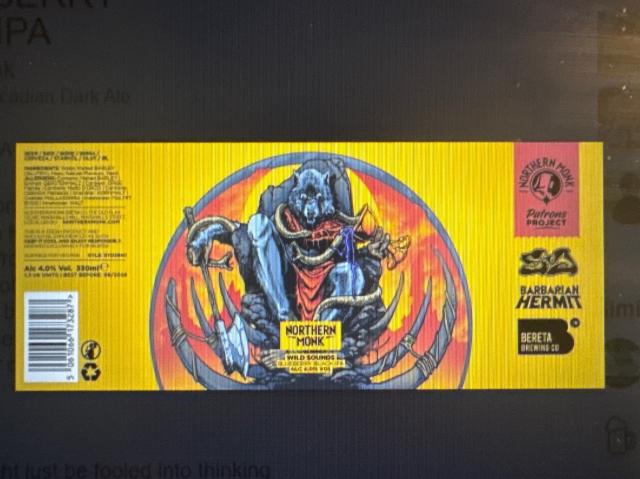 Wild Sounds // Heathen Sounds // Barbarian Hermit / Blueberry Black IPA, Northern Monk Brew Co.