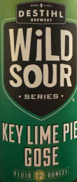 Wild sour series: key lime pie gose 5.2%, Destihl Brewery, United States
