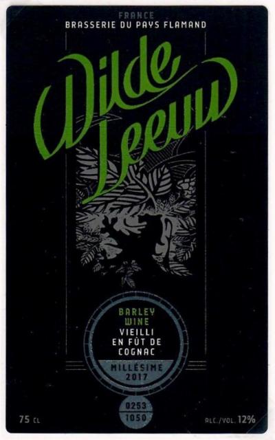 Wilde Leeuw 2017 Barley Wine (Cognac) 12.0%, Brasserie Du Pays Flamand, France