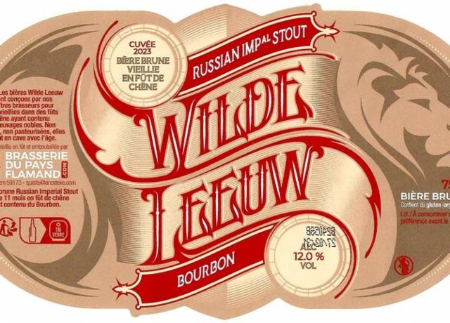 Wilde Leeuw 2023 Russian Imperial Stout (Bourbon) 12.0%, Brasserie Du Pays Flamand, France