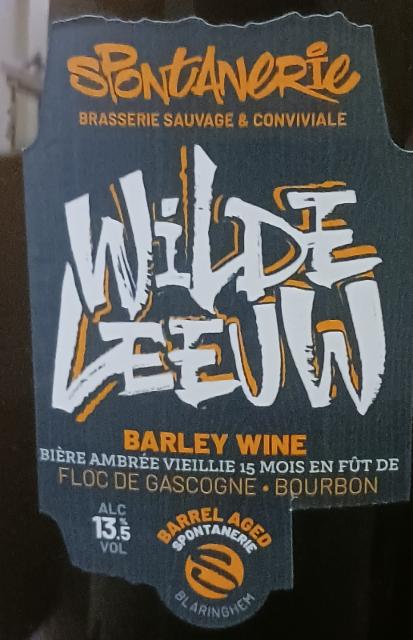 wilde leeuw barley wine 13.5%, Brasserie Du Pays Flamand, France