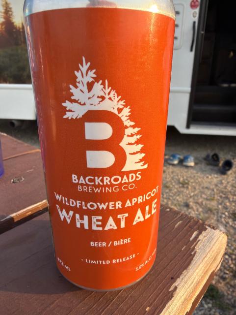 Wildflower Apricot 5.0%, Backroads Brewing Co., Canada