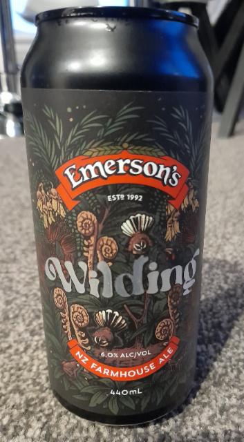 Wilding 6.0%, Emerson's Brewing Company (Lion Breweries - NZ), New Zealand
