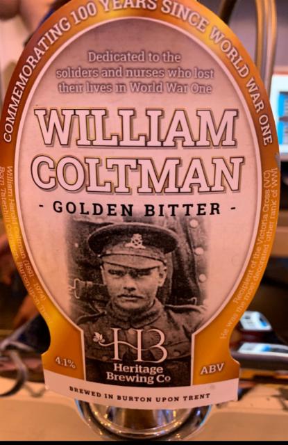 William Coltman 4.1%, Heritage Brewing Co. (England), England