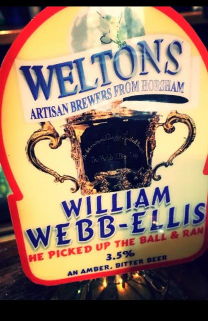 William Webb-Ellis 3.5%, Weltons Brewery Ltd, England