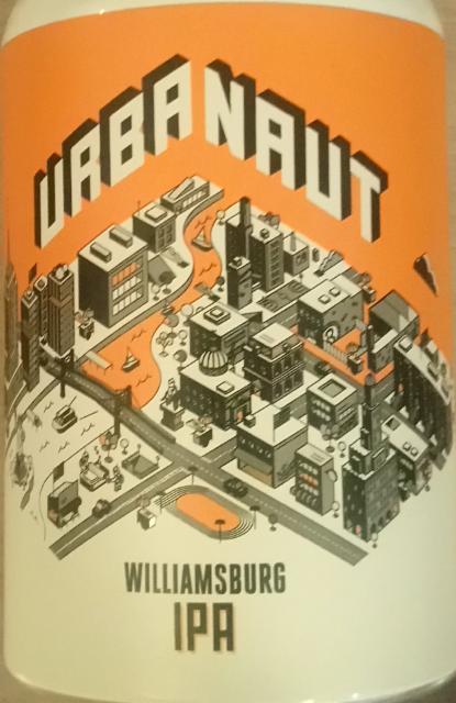Williamsburg IPA 7.2%, Urbanaut Brewing Co., New Zealand