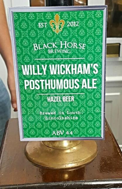 Willy Wickham's Posthumous Ale 4.4%, Black Horse Brewing, England