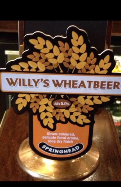 Willy's Wheatbeer 5.0%, Springhead Fine Ales, England