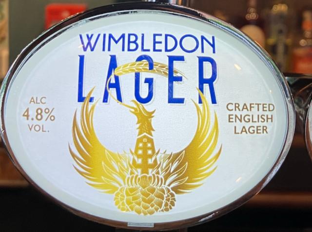 Wimbledon Lager 4.8%, Wimbledon Brewery, England