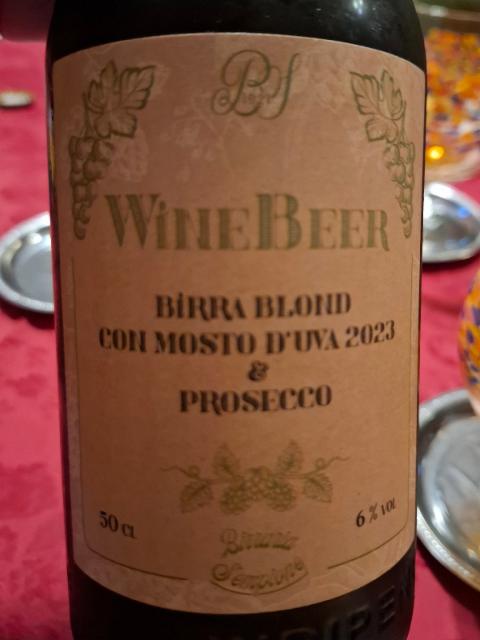 Wine Beer Blond con mosto d'uva 2023 e prosecco, La Sempione