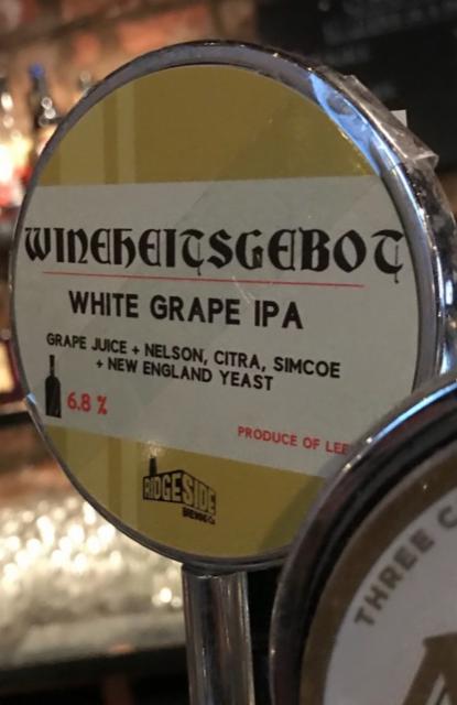 Wineheitsgebot 6.8%, Ridgeside Brewery, England